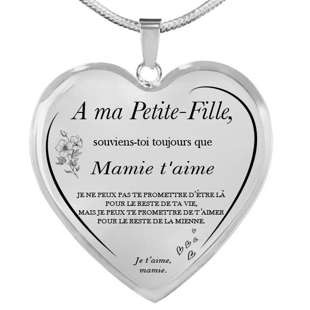 COLLIER "À MA PETITE-FILLE"