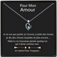 COFFRET COLLIER COEUR "POUR MA CHÉRIE"